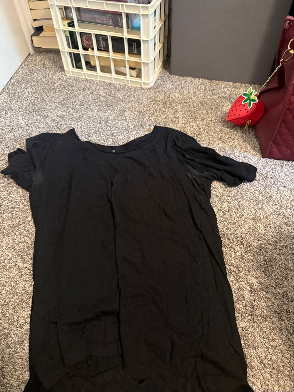 Classic Black Womens Top - Lightweight Short Sleeve